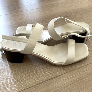Everlane double strap block heel sandal sz 7